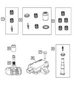 6105032AA - Wheels: Hex Flange Head Screw for Mopar Image
