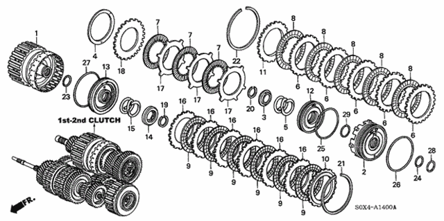 AT Clutch (1st-2nd) (5AT) for 2004 Honda Odyssey #0