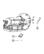 4892005AB - NAG1; W5A580; 5-Speed; Automatic Transmission: Transmission Dust Cover for Chrysler: 300 | Dodge: Charger, Magnum Image