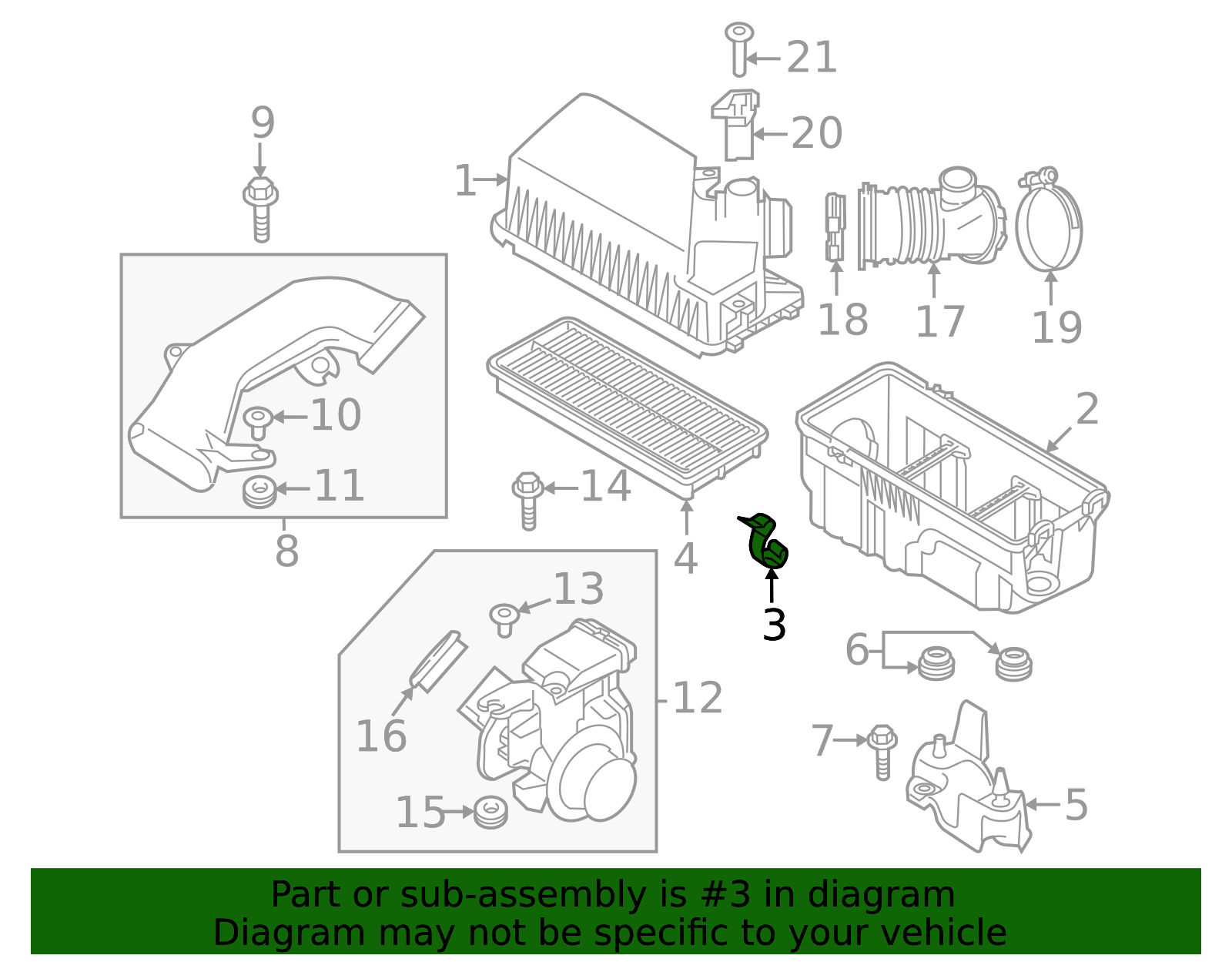 PE01-13-3A6 - Upper Cover Clamp - 2012-2025 Mazda | Mazda Swag