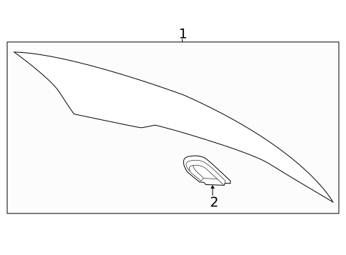 Glass & Hardware - Back for 2019 Volvo S60 #0