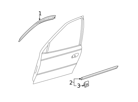 Exterior Trim - Door for 2004 Pontiac GTO #0