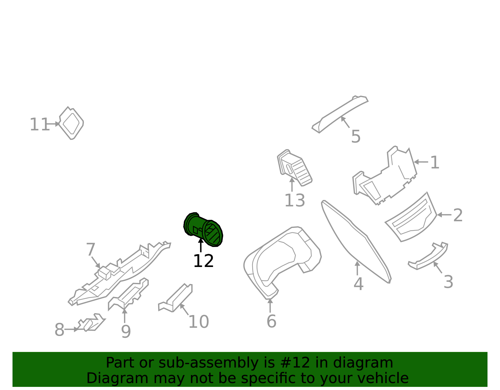 2013-2020 INFINITI Vent Grille 687613JA0A | Faulkner Infiniti of Willow ...