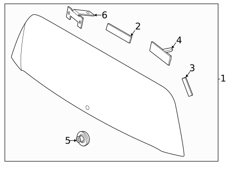 Glass - Lift Gate for 2025 Kia Soul #0