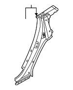 4M8809239A - Body: Front Pillar for Audi: Q8, RS Q8, SQ8 Image