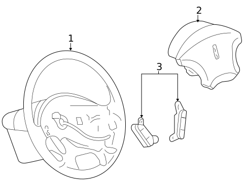 Steering Wheel & Trim for 2008 Ford Taurus X #0