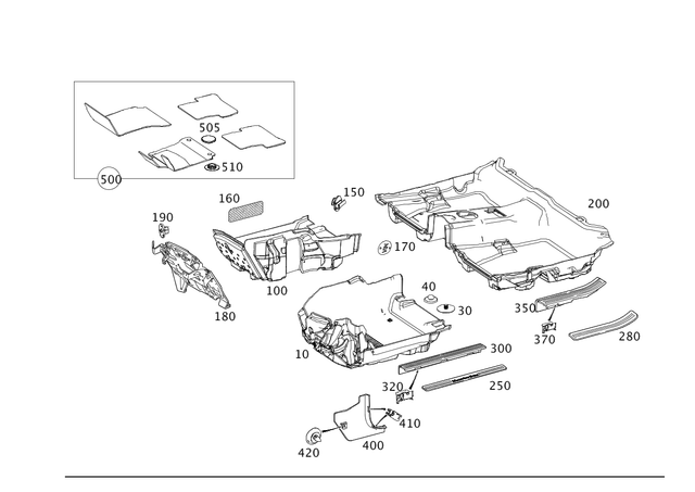 9982077 - Trim: Snap Fastener for Mercedes-Benz Image