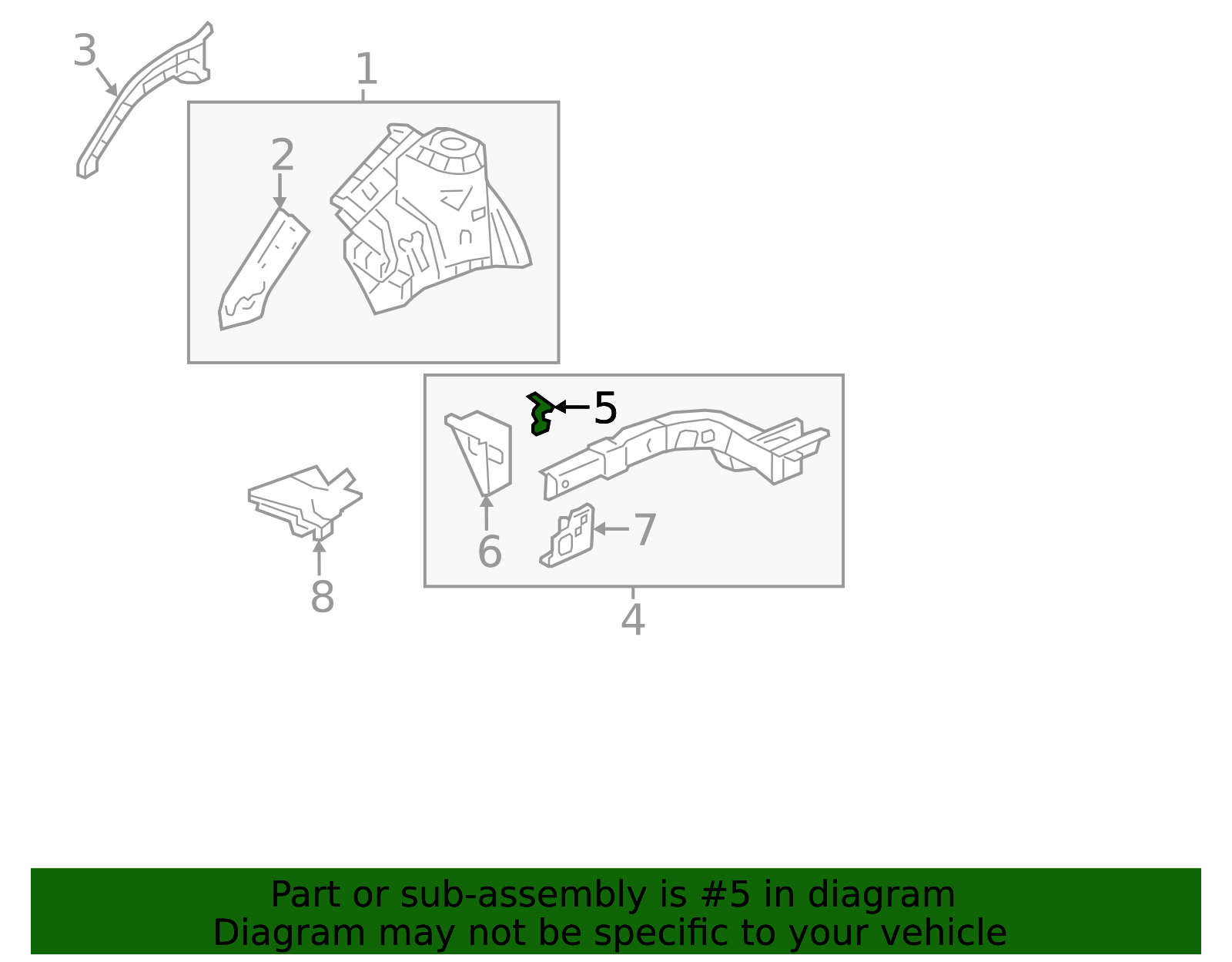 60919-TX4-A50ZZ - Frame Side Member Bracket 2016-2018 Acura RDX | Honda ...