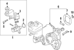 46091W010P - : Master Cylinder Reservoir for Mitsubishi: Outlander PHEV Image