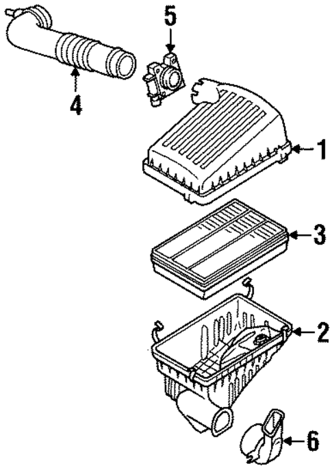 Air Intake for 2004 Isuzu Axiom #0