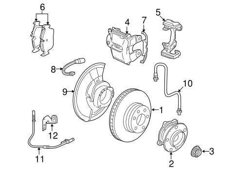 Front Brakes for 2008 BMW X5 #0