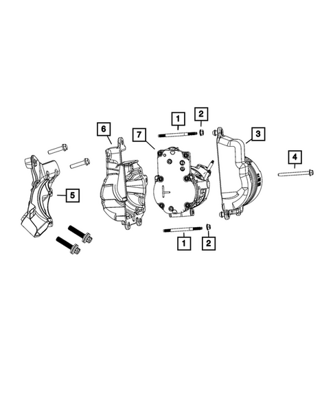 Air Conditioner Compressor and Mounting for 2025 Dodge Charger Daytona #0
