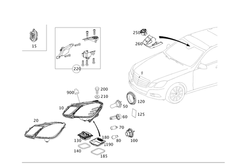 Front Illumination for 2011 Mercedes-Benz E63 AMG #0