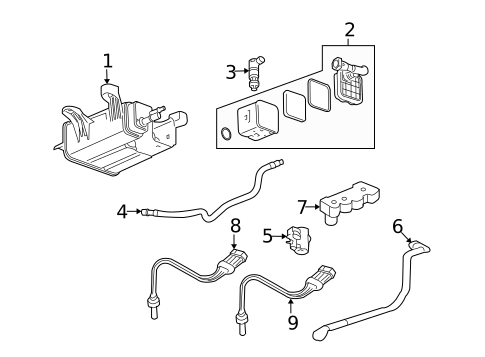 Evaporative System for 2008 Saturn Vue #0