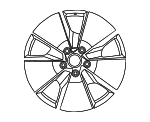 95C601025BNQO1 - Suspension: Wheel, Alloy for Porsche Image