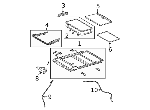 Sunroof for 2007 Toyota RAV4 #0