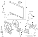 190156NAA01 - Cooling System: Fan Shroud for Honda: Accord Image