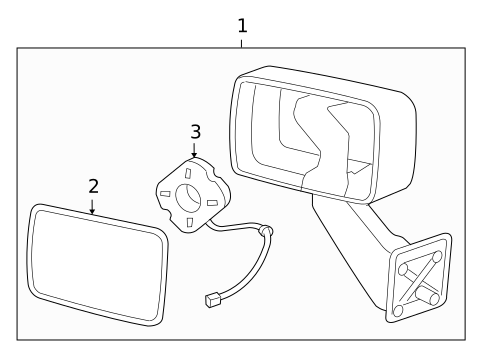 Outside Mirrors for 2010 Hummer H3T #0
