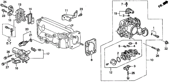 Throttle Body (1) for 1997 Acura CL #0