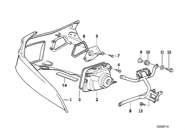 46632308029 - : Trim Upper Prime Coated - Mit Luftklappen for BMW-Motorrad Image