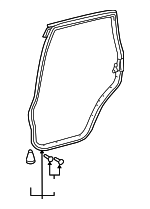 6787160110 - Body: Door Weather-strip for Toyota: Land Cruiser Image