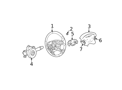 Steering Wheel & Trim for 2001 Dodge Grand Caravan #0