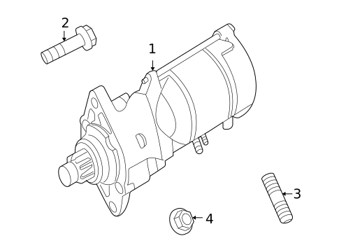 Starter for 2008 Jaguar XK #0