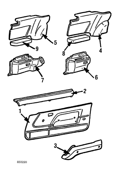 Interior Trim for 1984 Toyota Celica #0