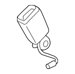 8V7857739AQVZ - : Buckle End for Audi: A3, A3 Quattro, S3, TT Quattro, TT RS Quattro, TTS Quattro Image