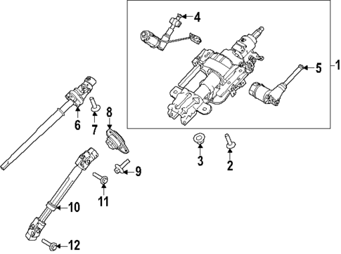 Steering Column Assembly for 2024 Ford F-150 #0