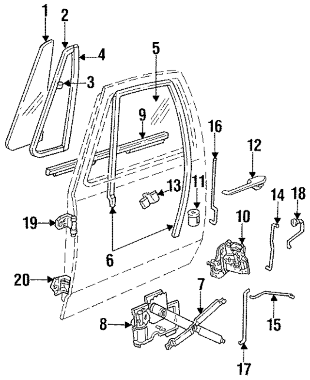 4330251 - Body: Vent Glass for Mopar Image