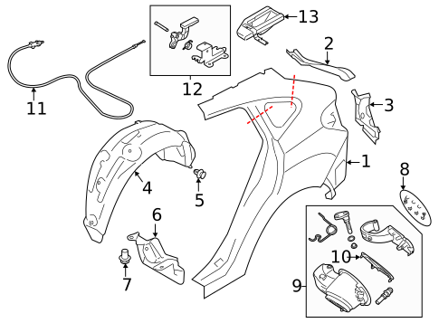 Fuel Door for 2023 Subaru Crosstrek #0
