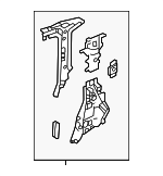 6170860903 - Body: Lock Pillar for Lexus: GX550 Image