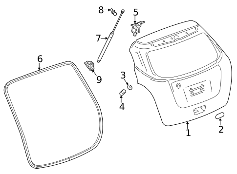 Gate & Hardware for 2017 Buick Encore #0