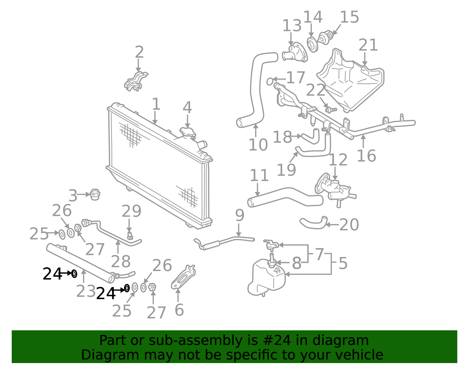 16492 1996-2000 Toyota RAV4 Automatic Transmission Oil Cooler O-Ring 16492 ...