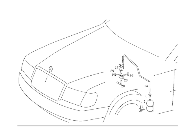 1078050198 - Vacuum System: Seal for Mercedes-Benz Image image