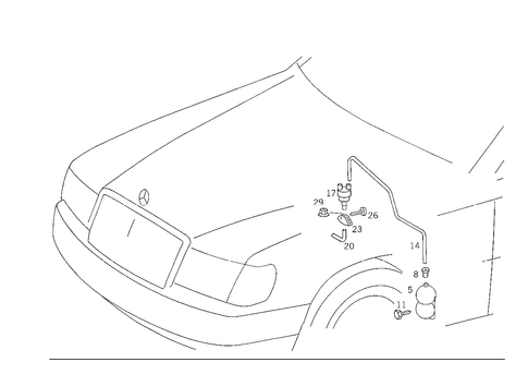 Engine Vacuum Connection for 1988 Mercedes-Benz 300E #0
