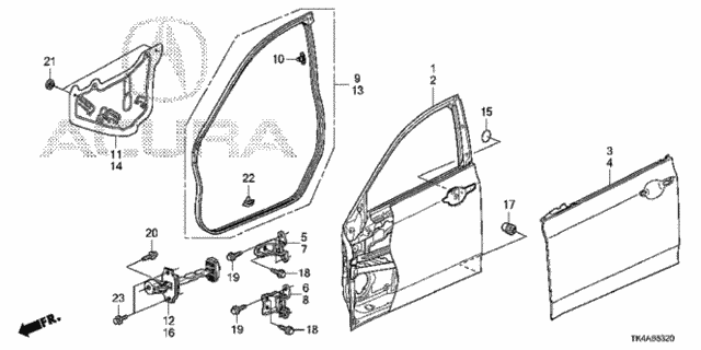 Front Door Panels for 2014 Acura TL #0
