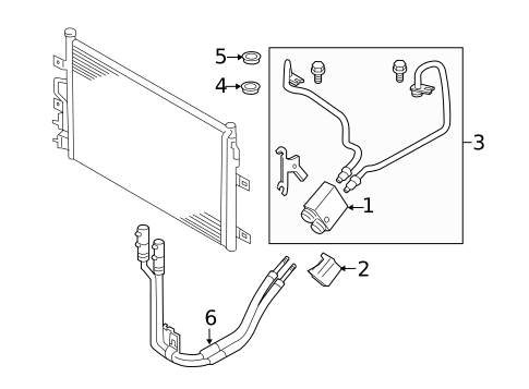Trans Oil Cooler for 2011 Lincoln MKS #0