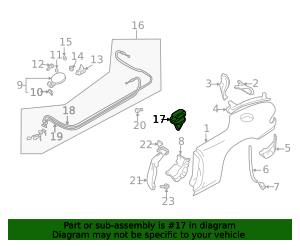 9927-90-803 - Fuel Filler Door Release Cable Clip 1990-2005 Mazda ...