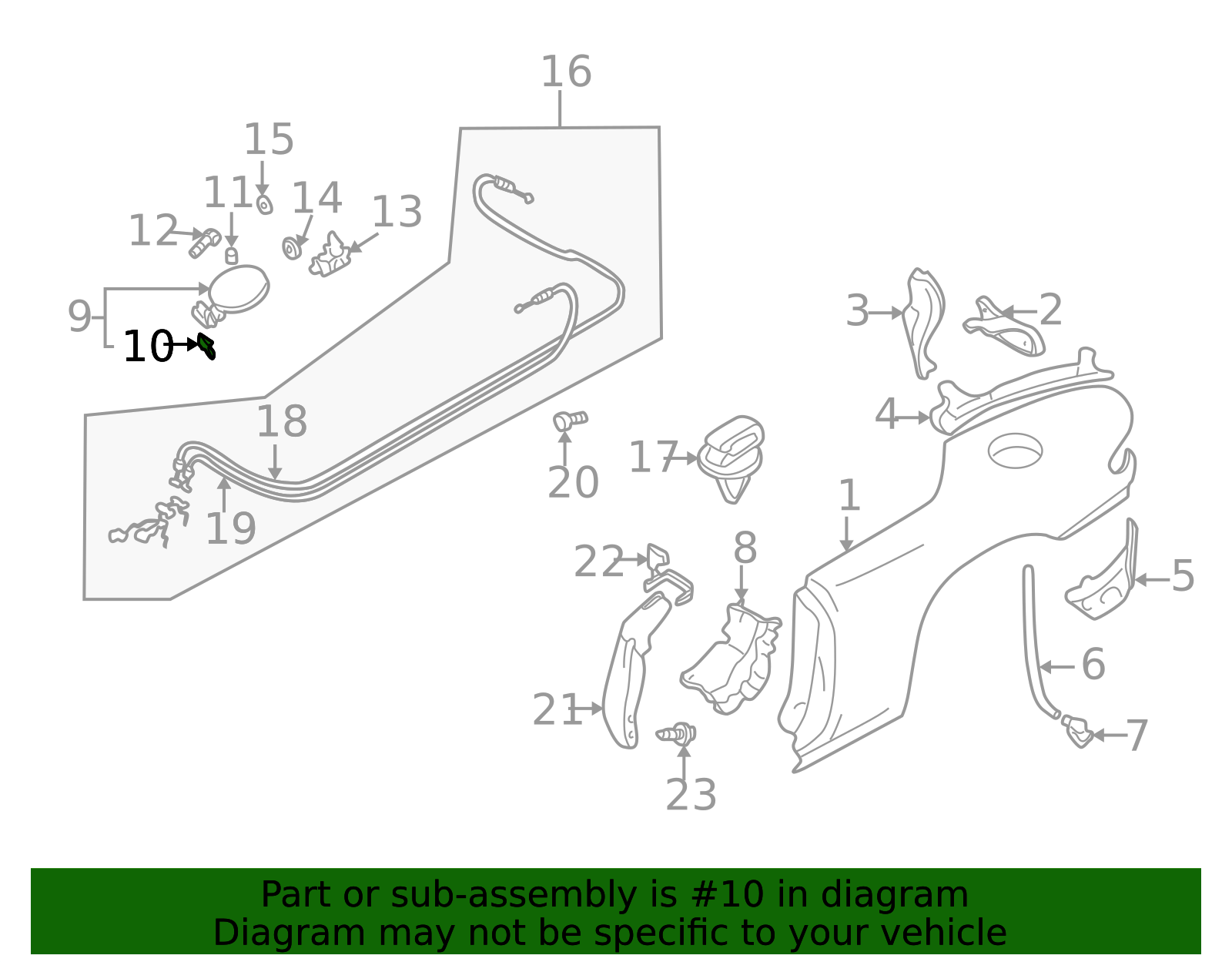 H043-42-431D - Fuel Door Spring - 1990-2005 Mazda Miata | Mazda Swag