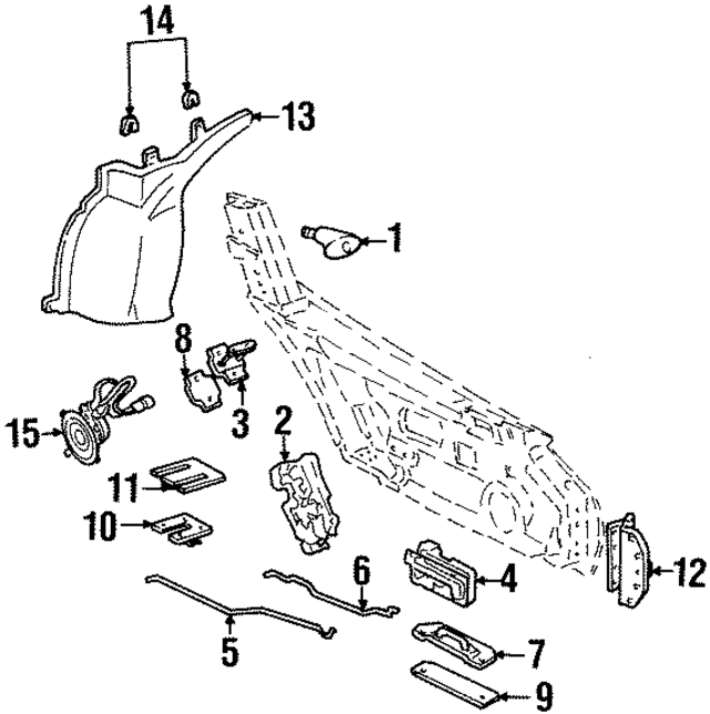 4642956 - Body: Exterior Door Handle Cover for Mopar Image