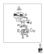 68048549AB - Brakes: Brake Master Cylinder Reservoir for Mopar Image
