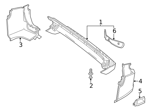 Bumper & Components - Rear for 2018 Mercedes-Benz Sprinter 2500 #0