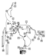 68237075AA - Air Conditioners and Heaters: A/c Line Valve Core for Chrysler: 200, 300 | Dodge: Challenger, Charger, Charger Daytona, Journey | Fiat: 500 | Jeep: Cherokee, Grand Cherokee, Grand Cherokee L, Wagoneer S, Wrangler, Wrangler JK | Ram: 1500, 1500 Classic, 2500, 3500 Image