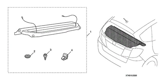 Cargo Cover (1) for 2010 Honda Fit #0