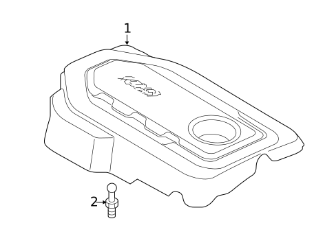 Engine Appearance Cover for 2020 Hyundai Santa Fe #0