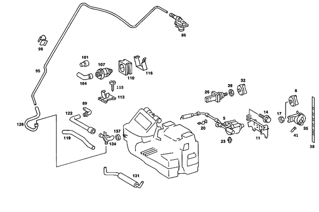 1268330014 - Heating and Ventilation: Holder for Mercedes-Benz Image image