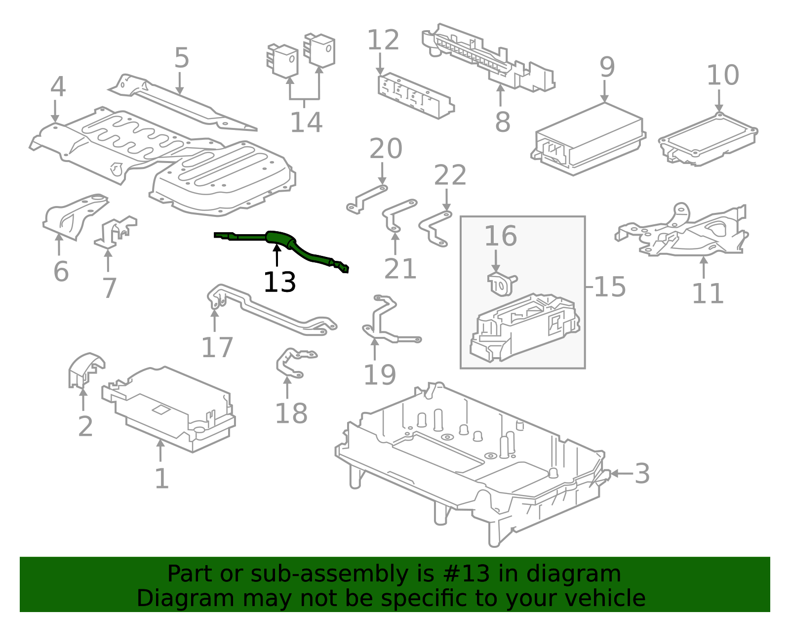 32603-SZT-000 - 2013-2016 Honda CR-Z - Cable Assembly Ipu Ground | All ...