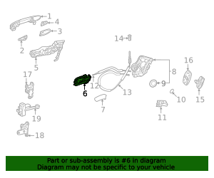 69205-30220 - Interior Door Handle Toyota Parts Space
